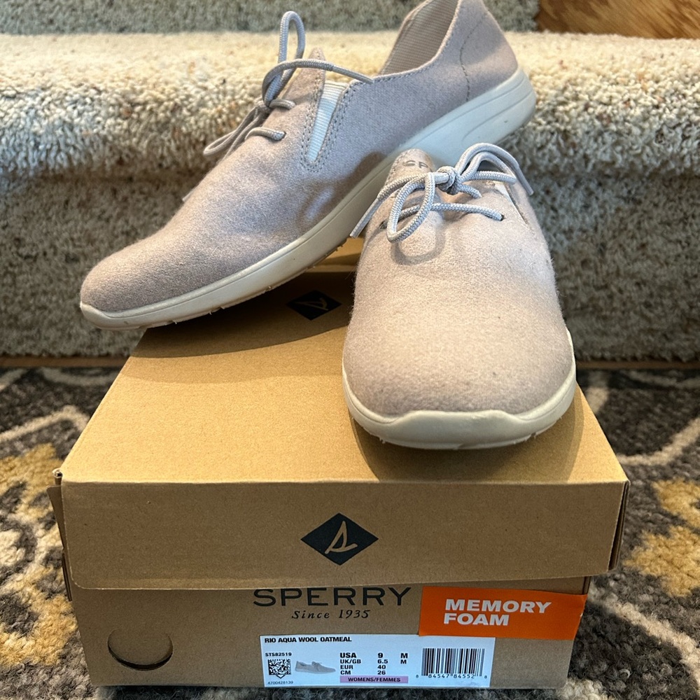 Sperry Rio Aqua Wool Oatmeal Shoes